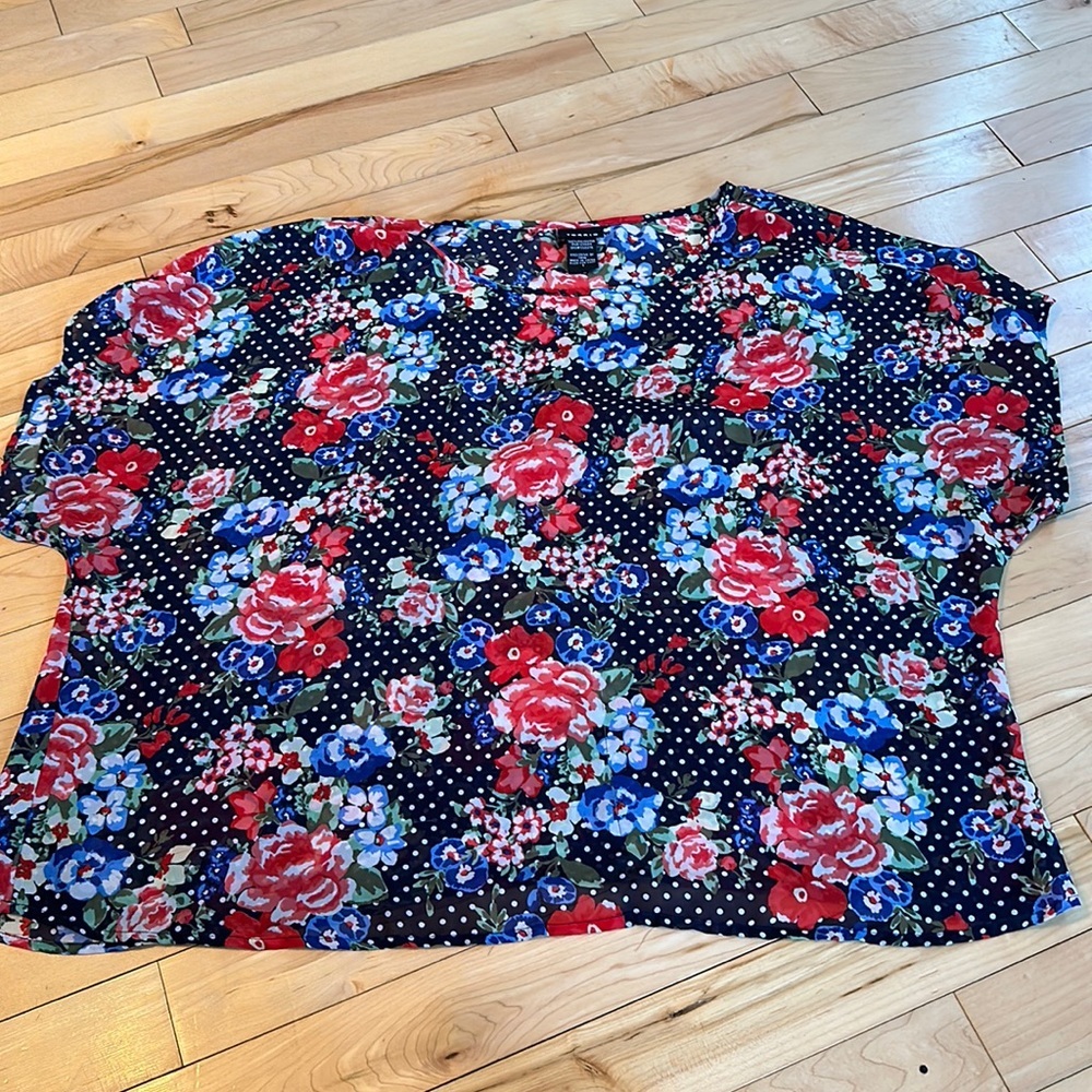 Torrid Sheer Floral Top